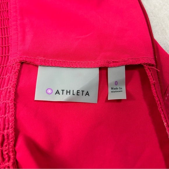 ATHLETA Athletic Pink Padded Chest Go Everywhere Halter Dress Size 0 R - Picture 6 of 13